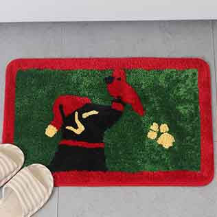 Feblilac Merry Christmas Happy Dog and Cat Bath Mat - Feblilac® Mat