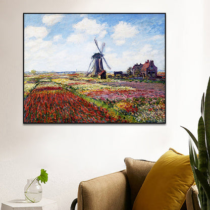 Impressionism Outdoor Scene Canvas Soft Color Textured Wall Art Print for Living Room