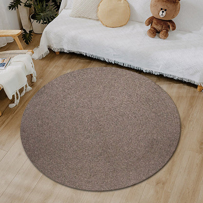 Simple Rustic Rug Wool Plain Rug Machine Washable Pet Friendly Non-Slip Carpet for Bedroom Clearhalo 'Area Rug' 'Rug' 1810526