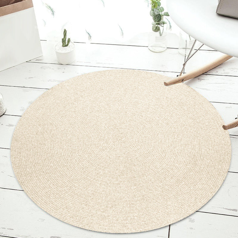 Simple Rustic Rug Wool Plain Rug Machine Washable Pet Friendly Non-Slip Carpet for Bedroom Clearhalo 'Area Rug' 'Rug' 1810535