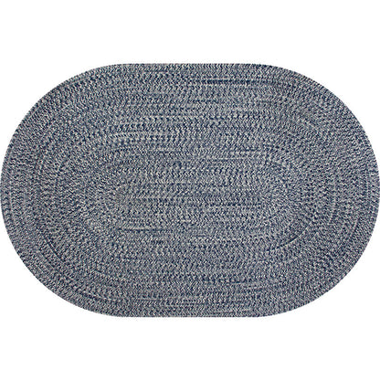 Countryside Solid Color Rug Blue Polypropylene Rug Non-Slip Backing Washable Pet Friendly Carpet for Home