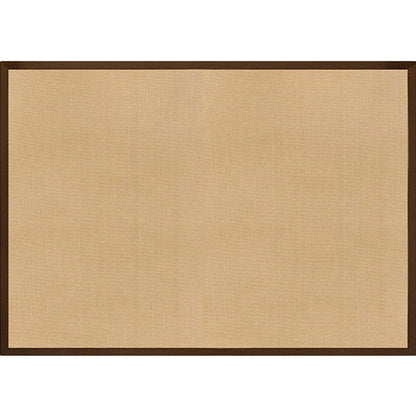 Brown Solid Color Rug Jute Rural Rug Washable Anti-Slip Pet Friendly Area Rug for Living Room - Clearhalo - 'Area Rug' - 'Rug' - 1810727