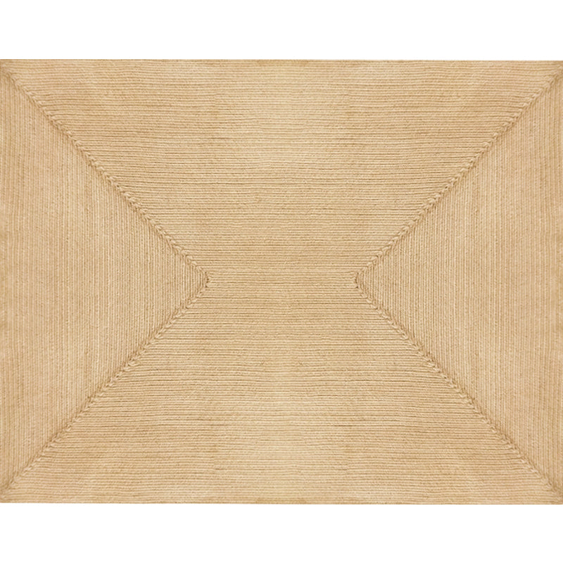 Brown Plain Rug Jute Rural Rug Washable Anti-Slip Pet Friendly Area Rug for Living Room - Clearhalo - 'Area Rug' - 'Rug' - 1810754