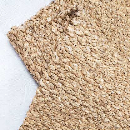 Brown Plain Rug Jute Rural Rug Washable Anti-Slip Pet Friendly Area Rug for Living Room - Clearhalo - 'Area Rug' - 'Rug' - 1810775