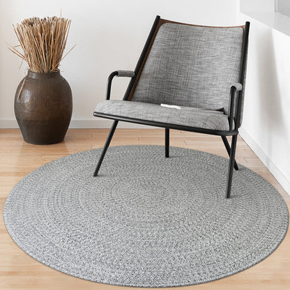 Grey Plain Rug Jute Countryside Rug Washable Pet Friendly Reversible Carpet for Living Room