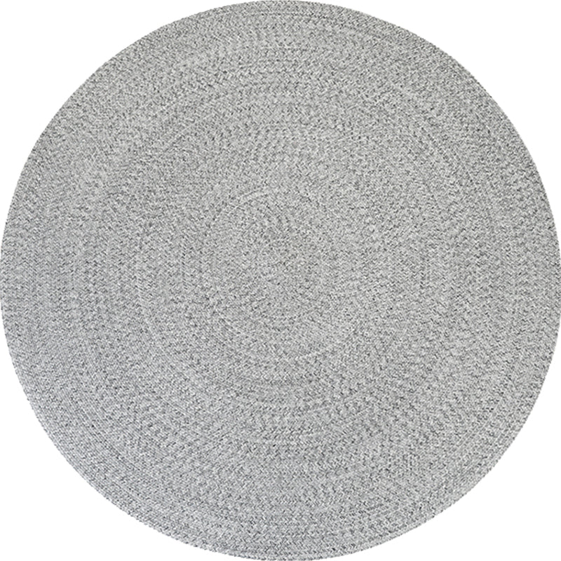 Grey Plain Rug Jute Countryside Rug Washable Pet Friendly Reversible Carpet for Living Room