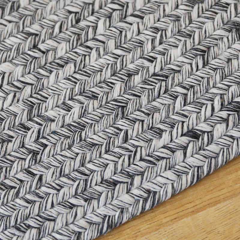 Grey Plain Rug Jute Countryside Rug Washable Pet Friendly Reversible Carpet for Living Room