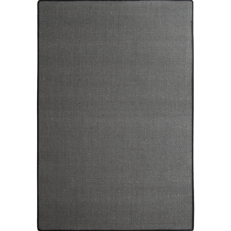 Grey Plain Rug Jute Countryside Rug Washable Pet Friendly Anti-Slip Backing Carpet for Living Room - view 3