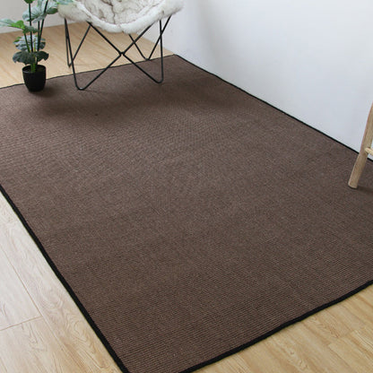 Light Brown Living Room Rug Rustic Solid Color Rug Sisal Non-Slip Backing Washable Pet Friendly Area Rug - Clearhalo - 'Area Rug' - 'Rug' - 1810873