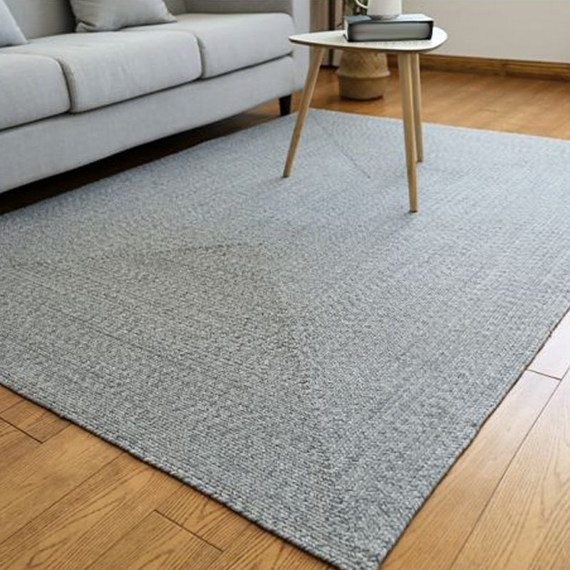 Casual Rustic Rug Silver Grey Plain Rug Washable Pet Friendly Reversible Carpet for Living Room - Clearhalo - 'Area Rug' - 'Rug' - 1810892