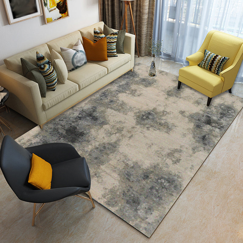Industrial Abstract Rug Multicolor Polyester Rug Non-Slip Pet Friendly Washable Are Rug for Living Room - view 2