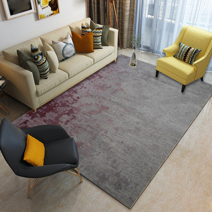 Industrial Abstract Rug Multicolor Polyester Rug Non-Slip Pet Friendly Washable Are Rug for Living Room