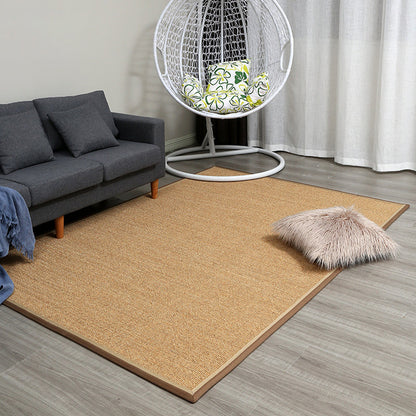 Brown Solid Color Rug Sisal Rural Rug Pet Friendly Washable Non-Slip Area Rug for Living Room - Clearhalo - 'Area Rug' - 'Rug' - 1811259