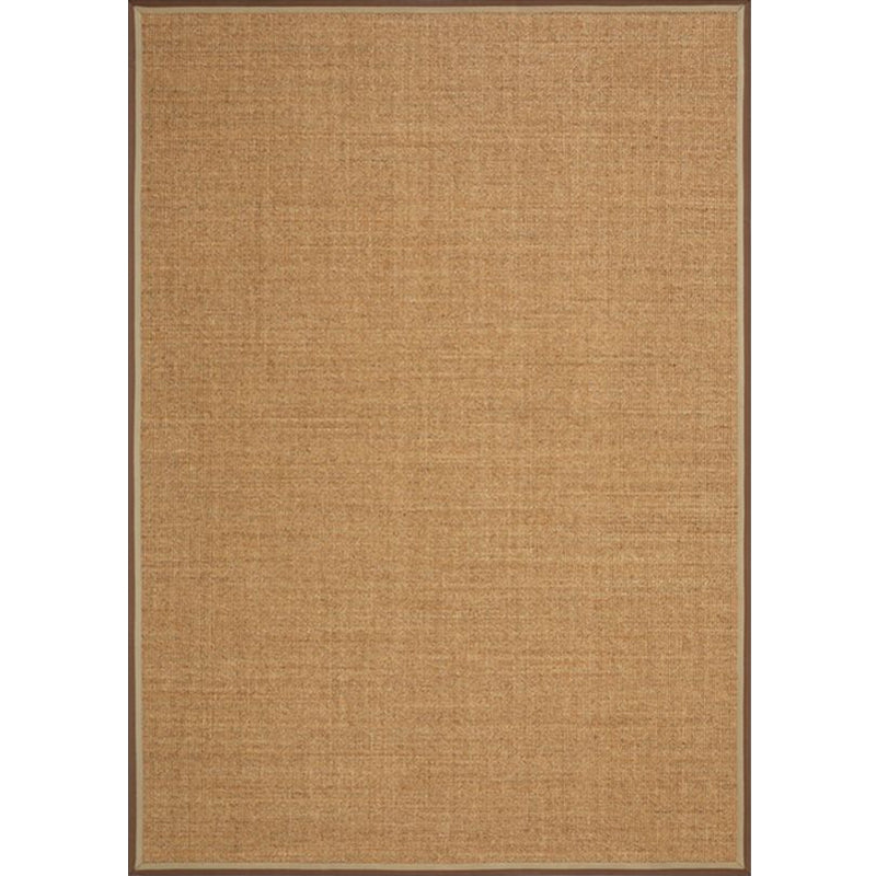 Brown Solid Color Rug Sisal Rural Rug Pet Friendly Washable Non-Slip Area Rug for Living Room - Clearhalo - 'Area Rug' - 'Rug' - 1811261