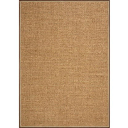 Brown Solid Color Rug Sisal Rural Rug Pet Friendly Washable Non-Slip Area Rug for Living Room - Clearhalo - 'Area Rug' - 'Rug' - 1811261