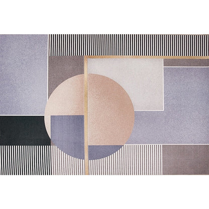 Modernist Geometric Pattern Rug Pink Polyester Rug Non-Slip Pet Friendly Washable Are Rug for Living Room - Clearhalo - 'Area Rug' - 'Rug' - 1811297