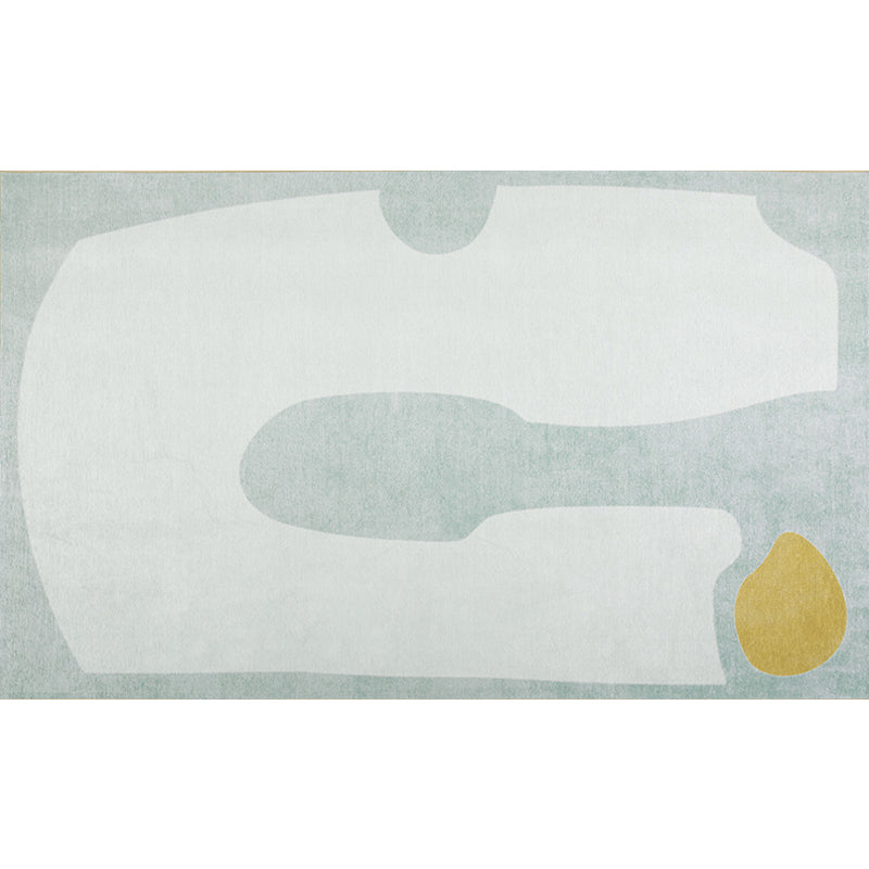 Beige Bedroom Rug Minimalist Colorblock Abstract Rug Polyester Washable Anti-Slip Backing Pet Friendly Carpet - Clearhalo - 'Area Rug' - 'Rug' - 1811446