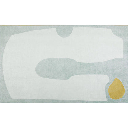 Beige Bedroom Rug Minimalist Colorblock Abstract Rug Polyester Washable Anti-Slip Backing Pet Friendly Carpet - Clearhalo - 'Area Rug' - 'Rug' - 1811446