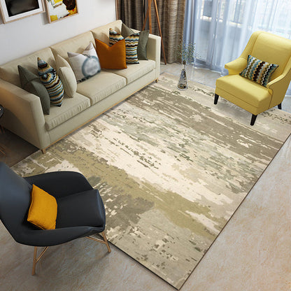 Unique Abstract Rug Multicolor Industrial Rug Polyester Pet Friendly Washable Non-Slip Area Rug for Living Room Yellow Clearhalo 'Area Rug' 'Rug' 1811688