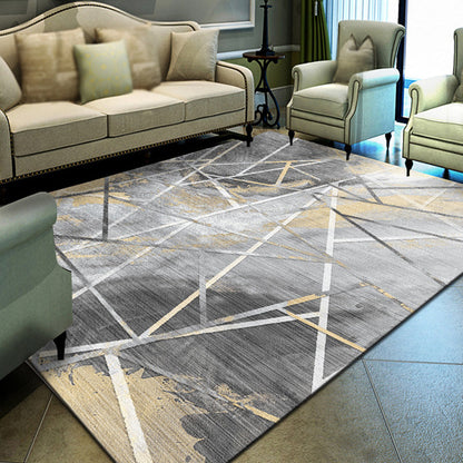 Multicolor Abstract Rug Polyester Industrial Rug Pet Friendly Washable Non-Slip Area Rug for Bedroom - Clearhalo - 'Area Rug' - 'Rug' - 1811700