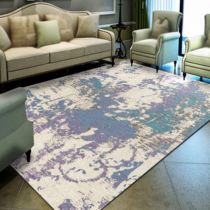 Multicolor Abstract Rug Polyester Industrial Rug Pet Friendly Washable Non-Slip Area Rug for Bedroom - Clearhalo - 'Area Rug' - 'Rug' - 1811708