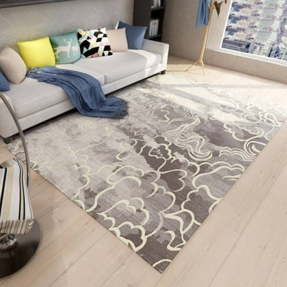 Multicolor Bedroom Rug Industrial Abstract Rug Polyester Washable Anti-Slip Backing Pet Friendly Carpet - Grey - Clearhalo - 'Area Rug' - 'Rug' - 1811718