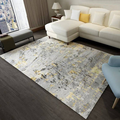 Multicolor Bedroom Rug Industrial Abstract Rug Polyester Washable Anti-Slip Backing Pet Friendly Carpet - Light Gray - Clearhalo - 'Area Rug' - 'Rug' - 1811722