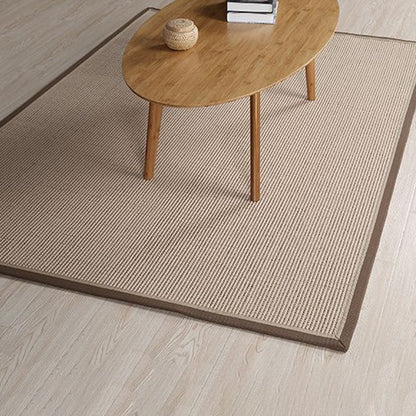 Rustic Solid Color Rug Brown Sisal Rug Non-Slip Pet Friendly Washable Are Rug for Living Room Clearhalo 'Area Rug' 'Rug' 1811732