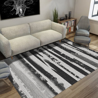 Creative Abstract Rug Multicolor Industrial Rug Polyester Pet Friendly Washable Non-Slip Area Rug for Living Room