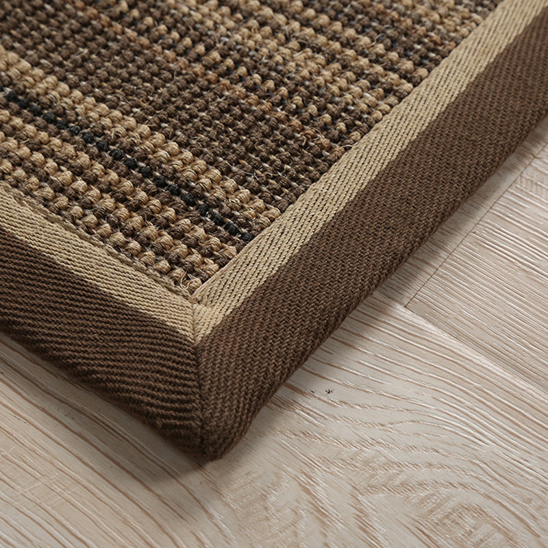 Rustic Striped Pattern Rug Brown Sisal Rug Non-Slip Pet Friendly Washable Are Rug for Living Room Clearhalo 'Area Rug' 'Rug' 1811782