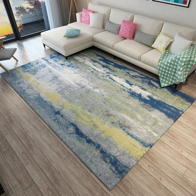 Multicolor Living Room Rug Industrial Abstract Rug Polyester Washable Anti-Slip Backing Pet Friendly Carpet - Clearhalo - 'Area Rug' - 'Rug' - 1812146