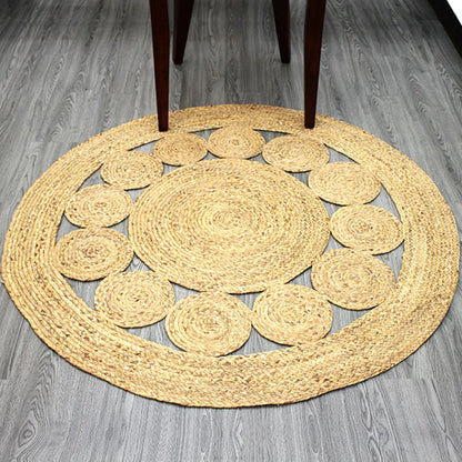 Simple Plain Rug Brown Rural Rug Jute Pet Friendly Washable Non-Slip Area Rug for Decoration Clearhalo 'Area Rug' 'Rug' 1812310