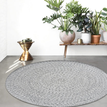 Casual Plain Rug Grey Rural Rug Jute Pet Friendly Washable Non-Slip Area Rug for Decoration - Grey - Clearhalo - 'Area Rug' - 'Rug' - 1812360