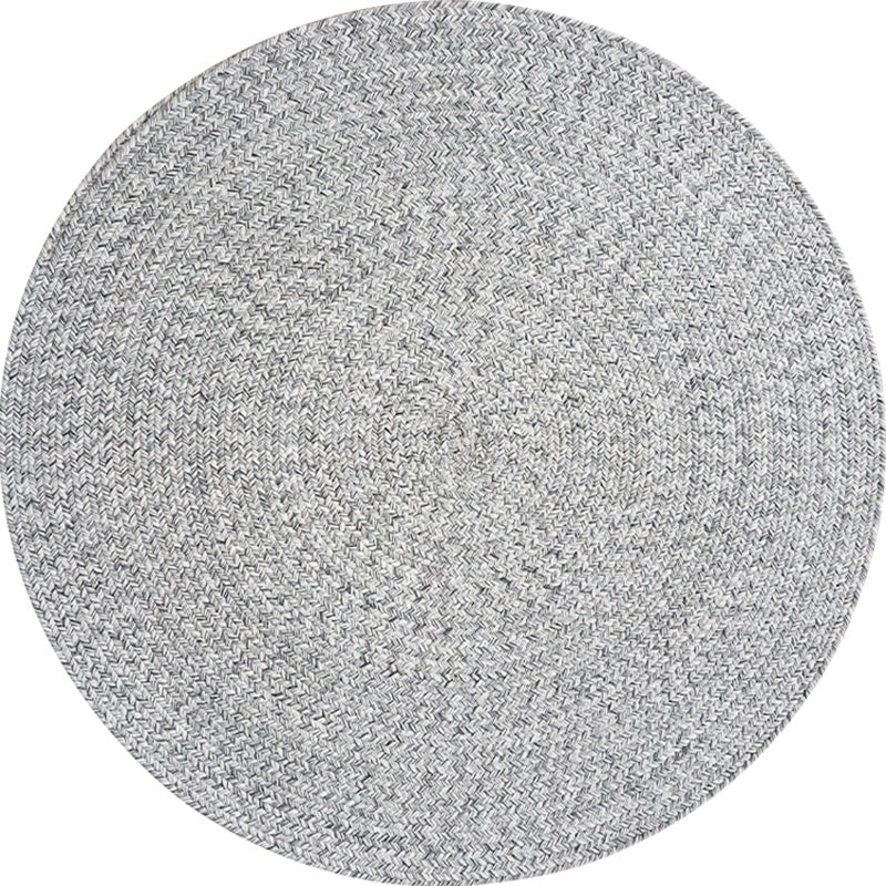 Casual Plain Rug Grey Rural Rug Jute Pet Friendly Washable Non-Slip Area Rug for Decoration - Clearhalo - 'Area Rug' - 'Rug' - 1812362