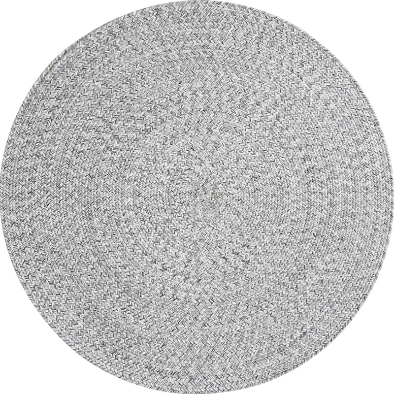 Casual Plain Rug Grey Rural Rug Jute Pet Friendly Washable Non-Slip Area Rug for Decoration - Clearhalo - 'Area Rug' - 'Rug' - 1812362