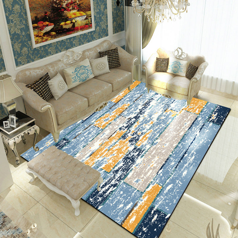 Multicolor Living Room Rug Industrial Abstract Rug Polyester Washable Anti-Slip Backing Pet Friendly Carpet - Clearhalo - 'Area Rug' - 'Rug' - 1812472