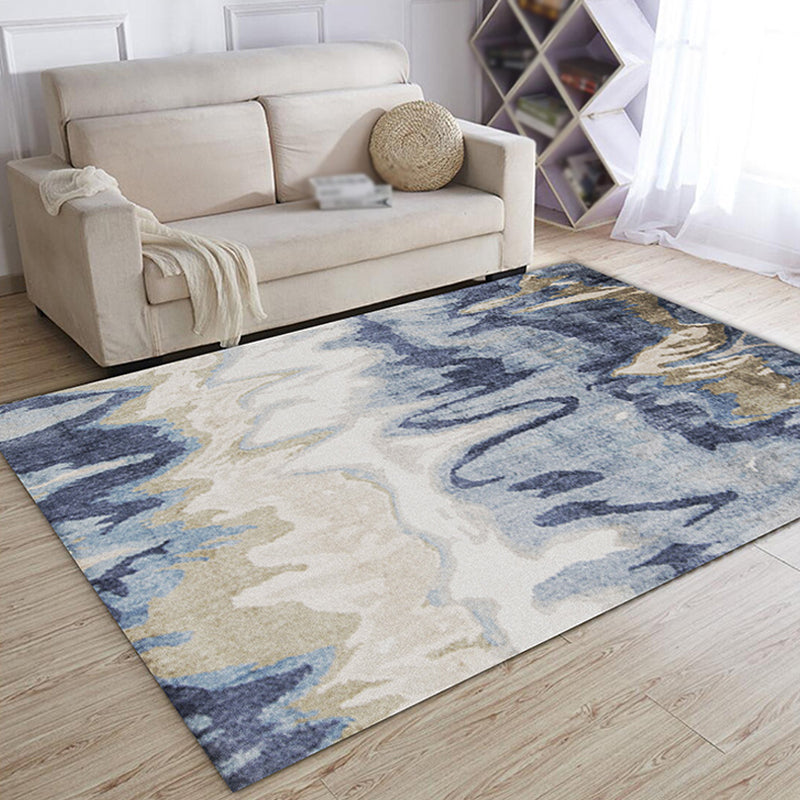 Multicolor Abstract Rug Polyester Industrial Rug Pet Friendly Washable Non-Slip Area Rug for Living Room - Clearhalo - 'Area Rug' - 'Rug' - 1812504