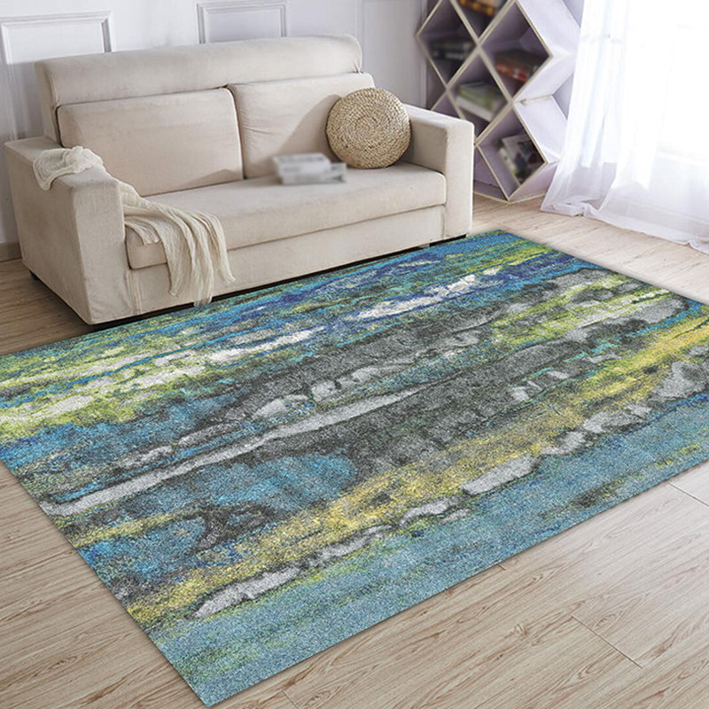 Multicolor Abstract Rug Polyester Industrial Rug Pet Friendly Washable Non-Slip Area Rug for Living Room - Clearhalo - 'Area Rug' - 'Rug' - 1812511