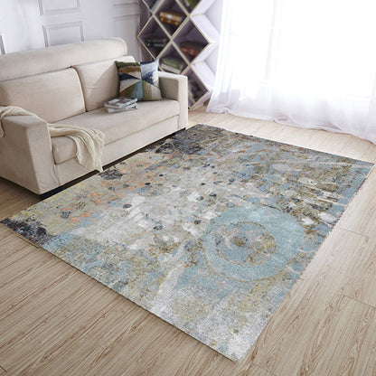 Multicolor Living Room Rug Industrial Abstract Rug Polyester Washable Anti-Slip Backing Pet Friendly Carpet - Clearhalo - 'Area Rug' - 'Rug' - 1812521