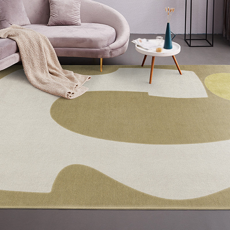 Multicolor Drawing Room Rug Contemporary Colorblock Rug Chenille Anti-Slip Backing Pet Friendly Area Carpet - Brown - Clearhalo - 'Area Rug' - 'Rug' - 1812638