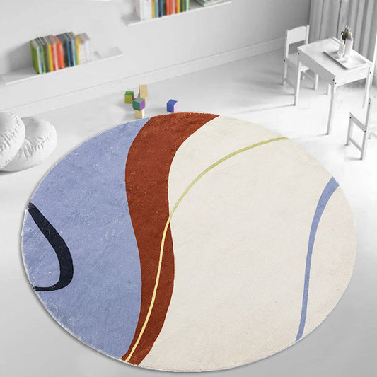 Stylish Colorblock Rug Multicolor Minimalist Rug Polyester Pet Friendly Washable Non-Slip Area Rug for Bedroom Clearhalo 'Area Rug' 'Rug' 1812689