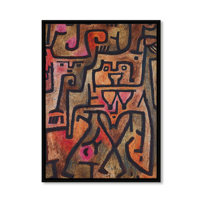 Brown Abstract Pattern Wrapped Canvas Textured Pop Art Stylish Living Room Wall Decor - Clearhalo - 'Arts' - 'Canvas Art' - 1862402