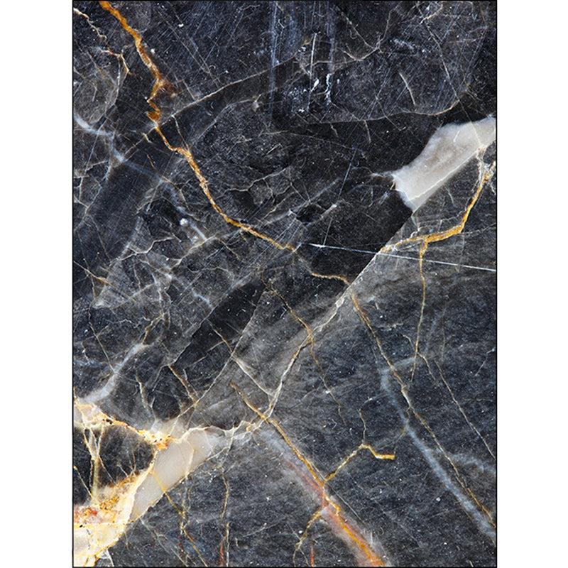 Black Living Room Rug Modernism Marble Surface Pattern Rug Polyester Machine Washable Non-Slip Backing Carpet - Clearhalo - 'Area Rug' - 'Rug' - 1869324