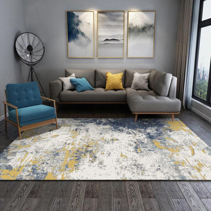 Unique Abstract Rug Beige Industrial Area Rug Synthetics Non-Slip Pet Friendly Washable Area Rug for Bedroom Beige Clearhalo 'Area Rug' 'Rug' 1869933