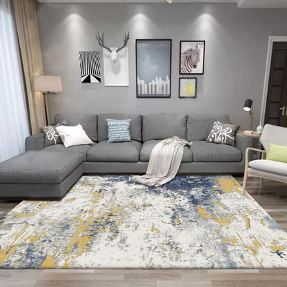 Unique Abstract Rug Beige Industrial Area Rug Synthetics Non-Slip Pet Friendly Washable Area Rug for Bedroom Clearhalo 'Area Rug' 'Rug' 1869934