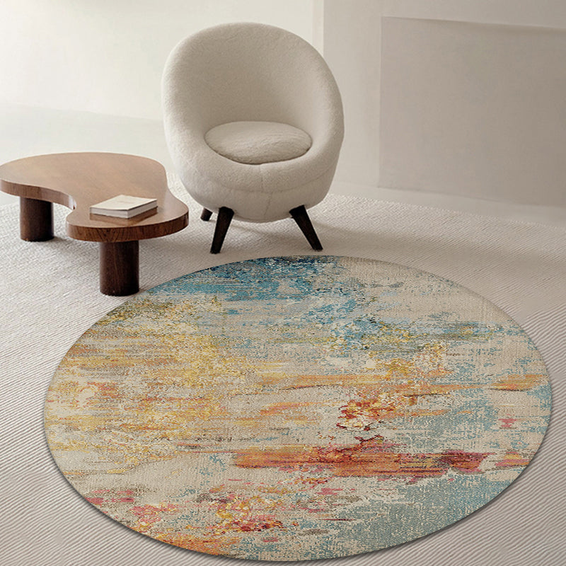 Multicolor Industrial Indoor Rug Polyester Abstract Rug Pet Friendly Washable Non-Slip Area Rug for Living Room - Clearhalo - 'Area Rug' - 'Rug' - 1869943