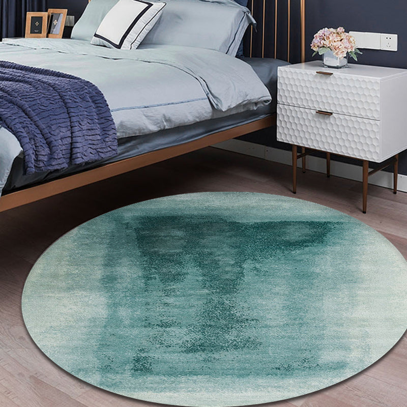 Contemporary Bedroom Rug Multicolor Abstract Carpet Synthetics Washable Non-Slip Pet Friendly Indoor Rug