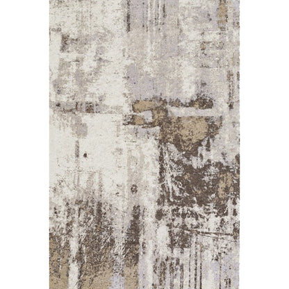 Industrial Abstract Rug Brown Synthetics Area Carpet Anti-Slip Backing Pet Friendly Washable Rug for Parlour