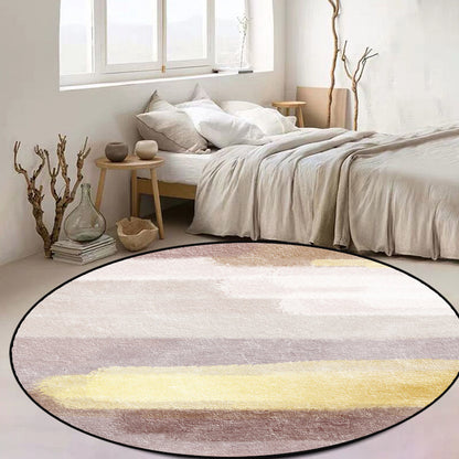 Brown Abstract Area Rug Polyester Modernism Rug Washable Anti-Slip Backing Rug for Decoration - Clearhalo - 'Area Rug' - 'Rug' - 1897253