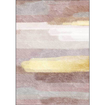 Minimalist Abstract Rug Pink Polyester Area Carpet Anti-Slip Pet Friendly Washable Rug for Decoration - Clearhalo - 'Area Rug' - 'Rug' - 1897388